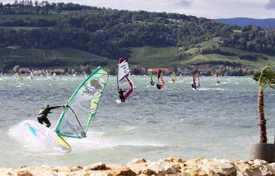 Murten bei Westwind
